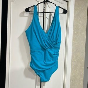 Turquoise One-Piece Swimsuit
